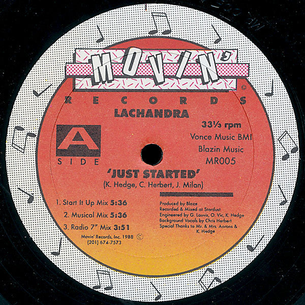 LaChandra - Just Started (12") (Very Good Plus (VG+))