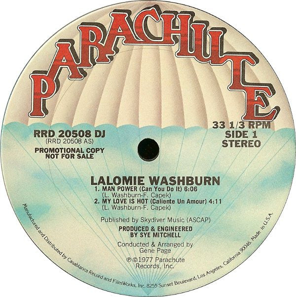 Lalomie Washburn - Man Power (Can You Do It) (12", S/Sided, Promo) (Very Good (VG))