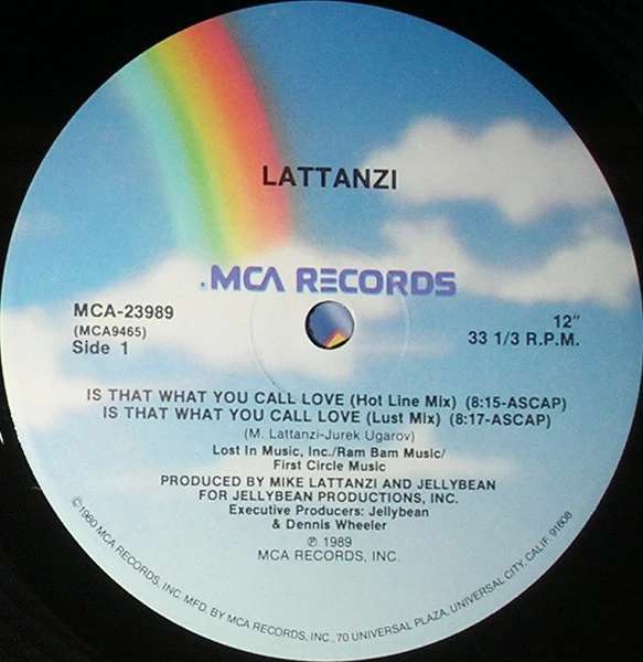 Lattanzi* - Is That What You Call Love (12", Single) (Very Good Plus (VG+)) - Image 3