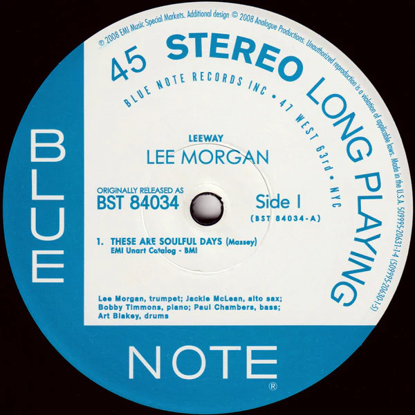 Lee Morgan - Leeway (2x12", Album, Ltd, Num, RE, RM, 180) (Near Mint (NM or M-)) (Near Mint (NM or M-)) - Image 4