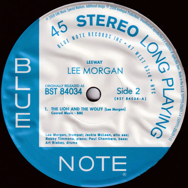Lee Morgan - Leeway (2x12", Album, Ltd, Num, RE, RM, 180) (Near Mint (NM or M-)) (Near Mint (NM or M-)) - Image 5