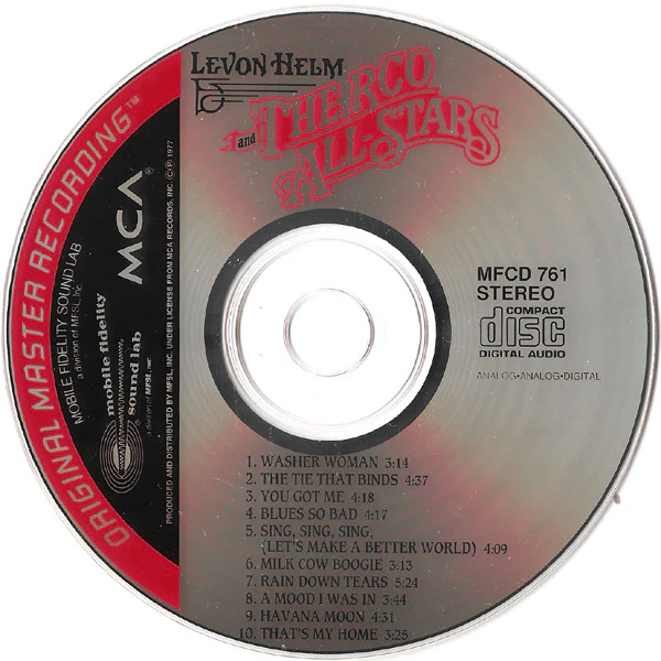 Levon Helm And The RCO All-Stars - Levon Helm And The RCO All-Stars (CD, Album, RE) (Very Good Plus (VG+)) - Image 3