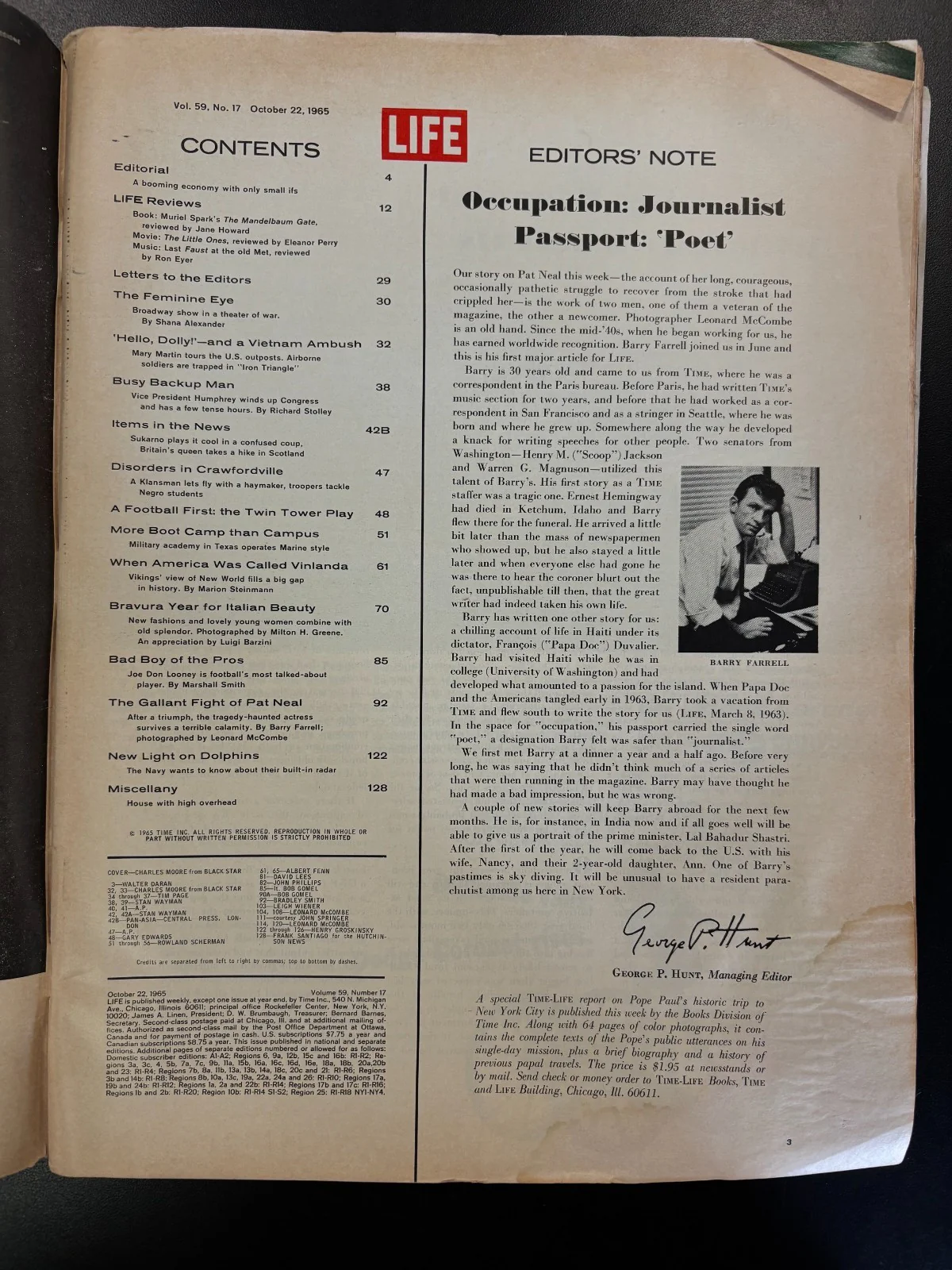 Life Magazine October 22, 1965 Mary Martin/Vietcong - Image 3