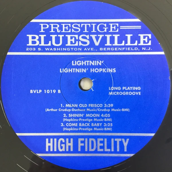 Lightnin' Hopkins - Lightnin' (The Blues Of Lightnin' Hopkins) (2x12", Album, Ltd, Num, RE, RM, 180) (Very Good Plus (VG+)) (Very Good Plus (VG+)) - Image 4