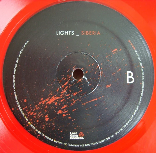Lights  - Siberia (LP, Album, Red) (Very Good Plus (VG+)) - Image 3