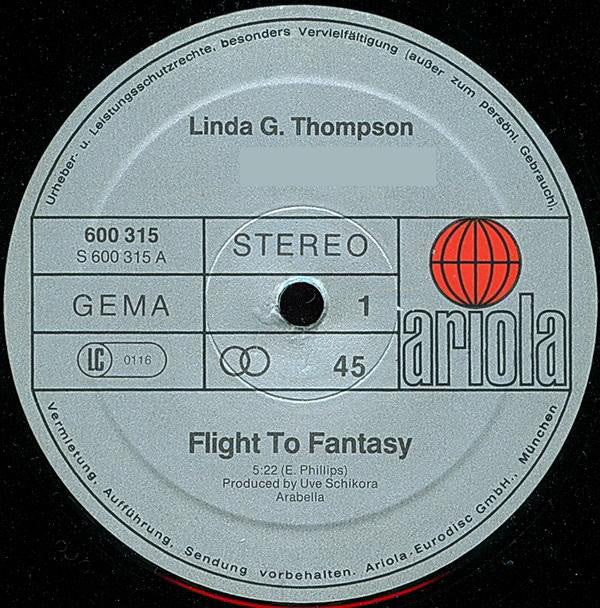 Linda G. Thompson - Flight To Fantasy ∙ Midnight Rendezvous (12", Single) (Very Good Plus (VG+)) - Image 3