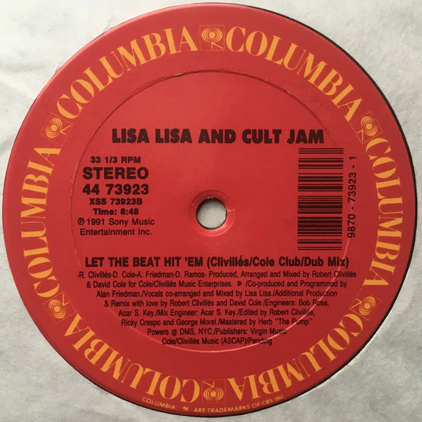 Lisa Lisa & Cult Jam - Let The Beat Hit 'Em (The Remixes) (12") (Very Good Plus (VG+)) - Image 4