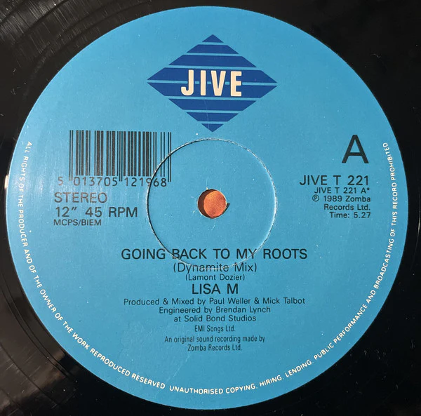 Lisa M  - Going Back To My Roots (12") (Very Good Plus (VG+)) (Very Good Plus (VG+)) - Image 3