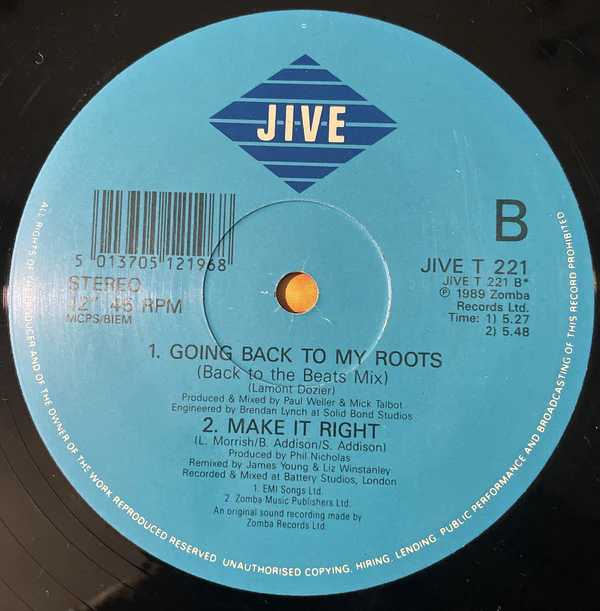 Lisa M  - Going Back To My Roots (12") (Very Good Plus (VG+)) (Very Good Plus (VG+)) - Image 4