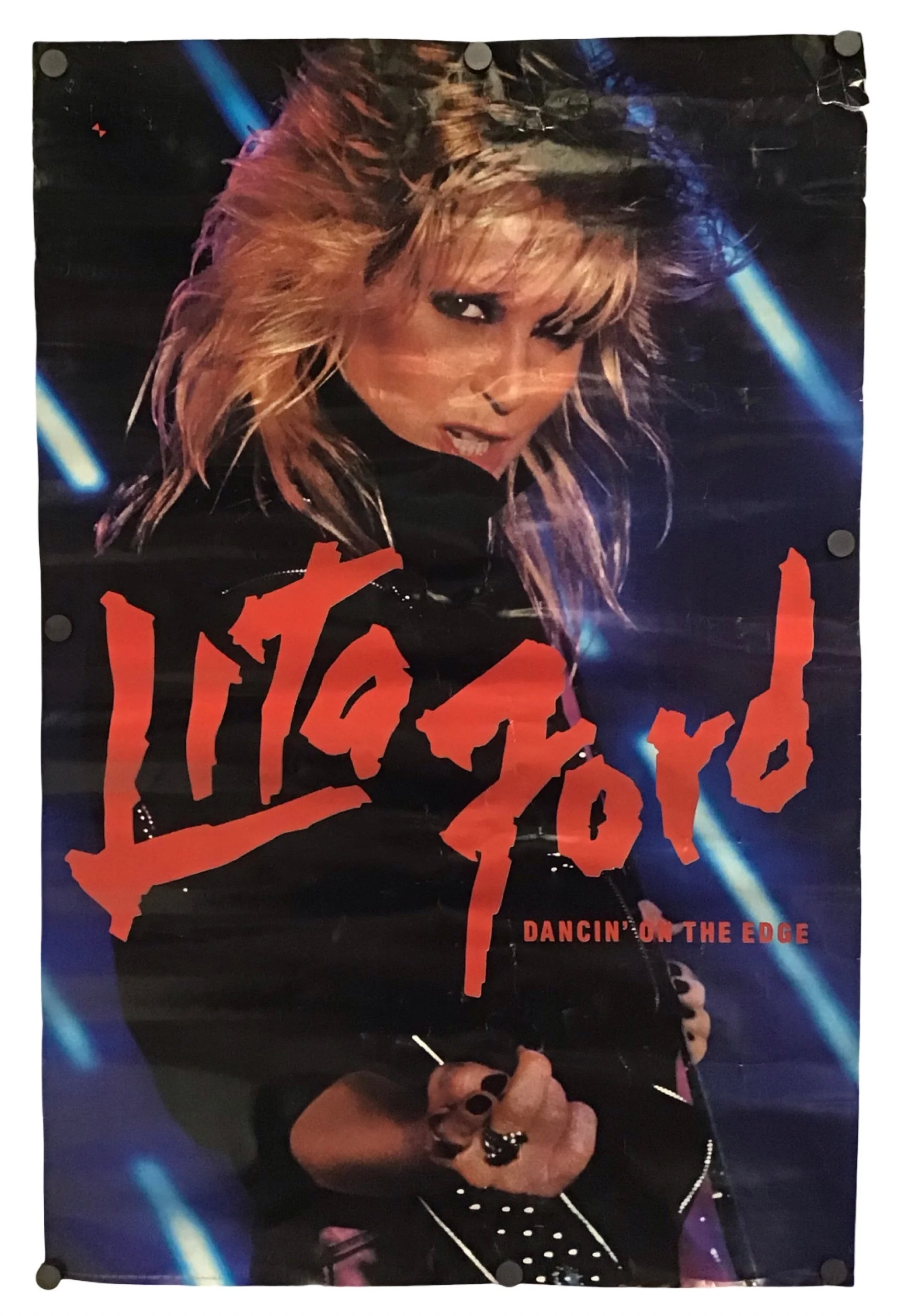 Lita Ford - Promo Poster for Dancin' on the Edge