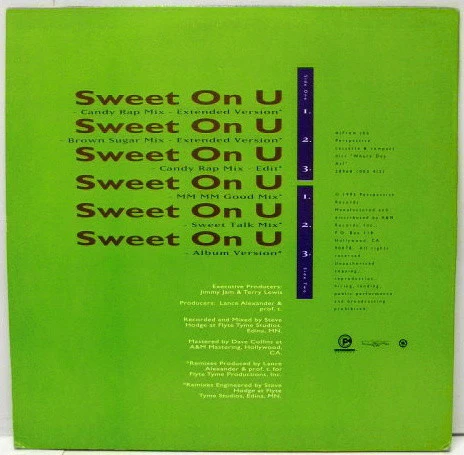 Lō-Key?* - Sweet On U (12", Promo) (Very Good Plus (VG+)) (Very Good Plus (VG+)) - Image 2