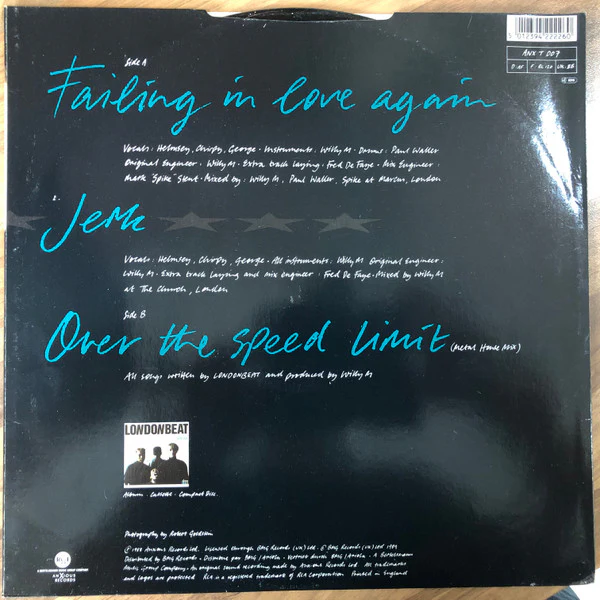 Londonbeat - Failing In Love Again (12") (Very Good Plus (VG+)) (Very Good Plus (VG+)) - Image 3