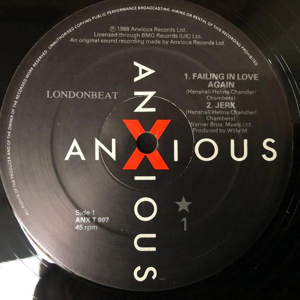 Londonbeat - Failing In Love Again (12") (Very Good Plus (VG+)) (Very Good Plus (VG+)) - Image 5