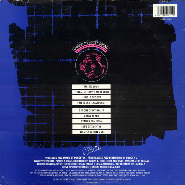 Longsy D's House Sound* - For The World (LP, Album) (Very Good Plus (VG+)) (Very Good (VG)) - Image 2