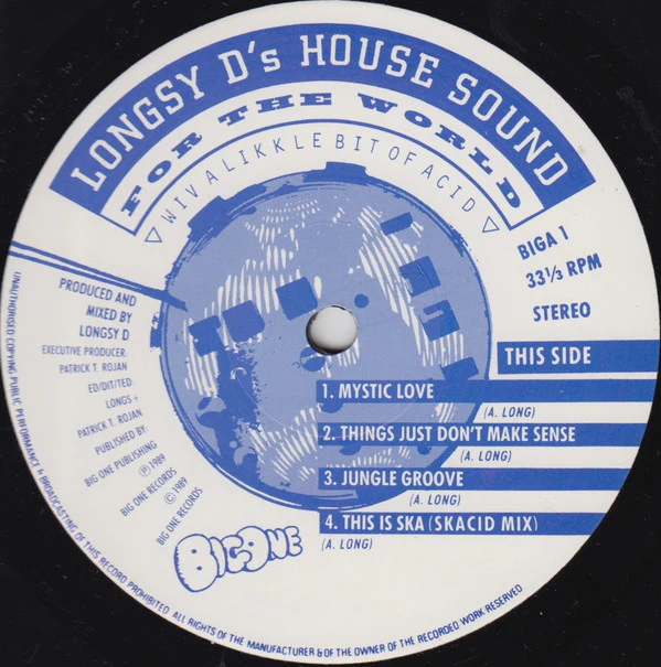 Longsy D's House Sound* - For The World (LP, Album) (Very Good Plus (VG+)) (Very Good (VG)) - Image 3