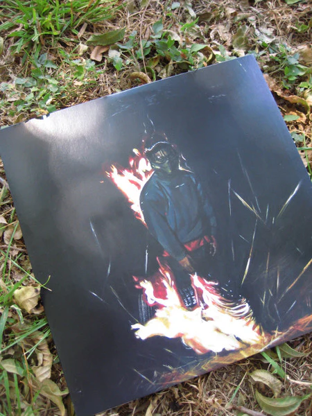 Lord Byron , Ben Hixon - A Portrait Of Fyodor On Fire (LP, Album) (Near Mint (NM or M-)) - Image 2