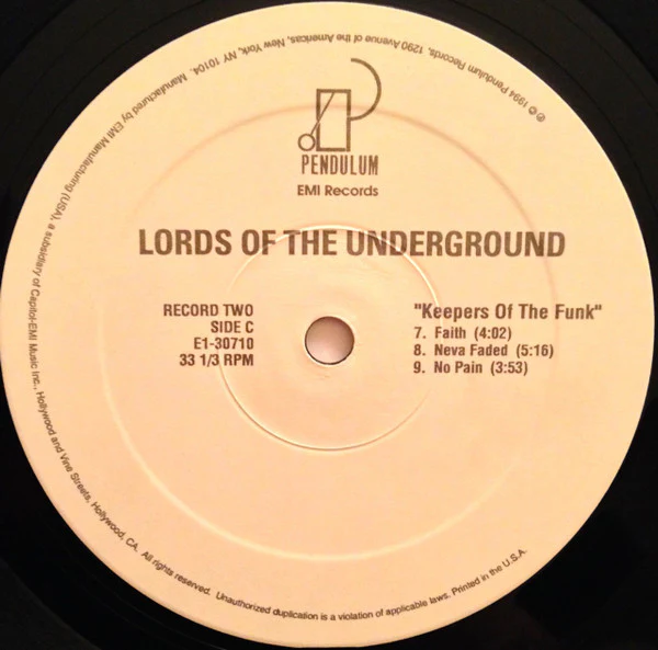 Lords Of The Underground - Keepers Of The Funk (2xLP, Album) (Very Good Plus (VG+)) - Image 5