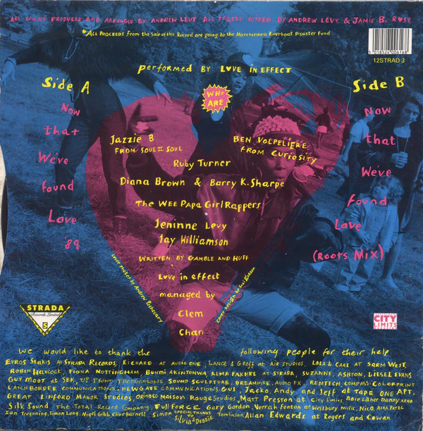 Love In Effect - Now That We've Found Love (12") (Very Good Plus (VG+)) - Image 2