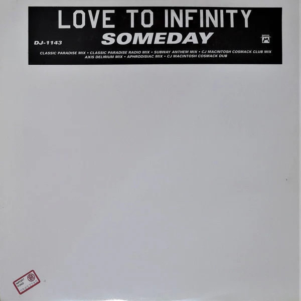 Love To Infinity - Someday (2x12", Single, Promo) (Very Good (VG))