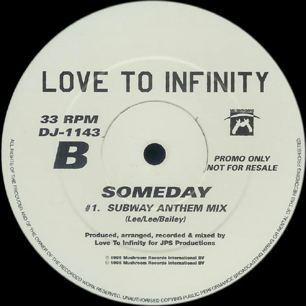 Love To Infinity - Someday (2x12", Single, Promo) (Very Good (VG)) - Image 3