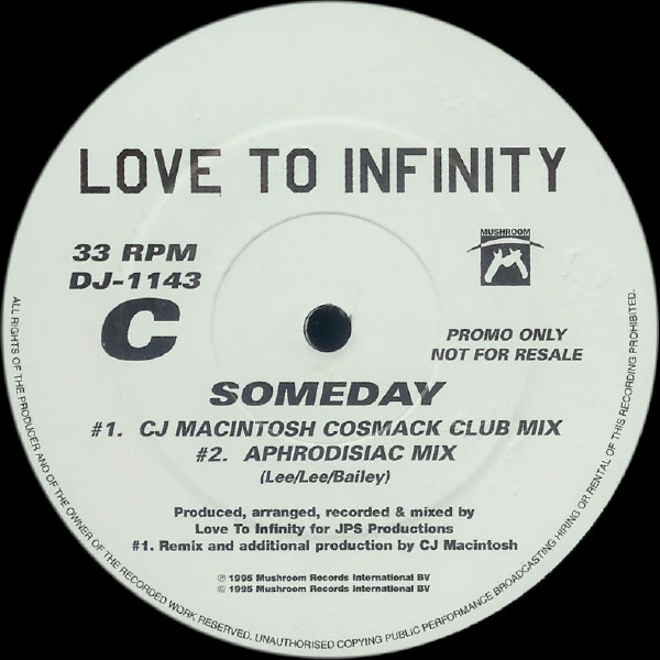 Love To Infinity - Someday (2x12", Single, Promo) (Very Good (VG)) - Image 4