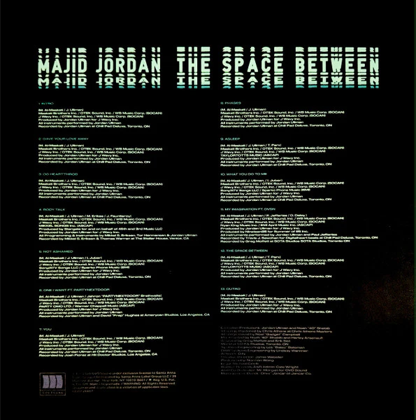 Majid Jordan - The Space Between (2xLP, Album, RE) (Mint (M)) (Mint (M)) - Image 4