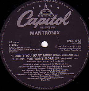 Mantronix - Take Your Time (12") (Very Good Plus (VG+)) (Very Good Plus (VG+)) - Image 3