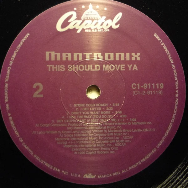 Mantronix - This Should Move Ya (LP, Album) (Near Mint (NM or M-)) (Very Good Plus (VG+)) - Image 4