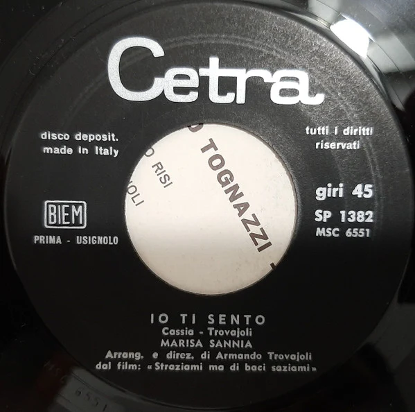 Marisa Sannia - Io Ti Sento (7") (Very Good Plus (VG+)) - Image 3