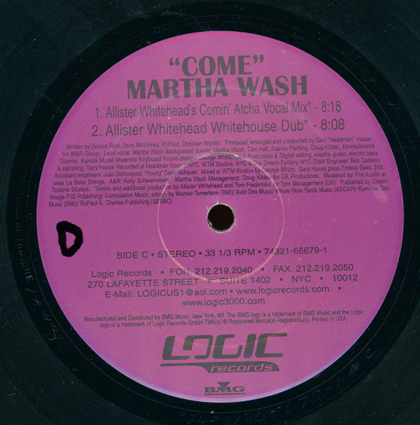 Martha Wash - Come (2x12", Ltd) (Very Good (VG)) - Image 4