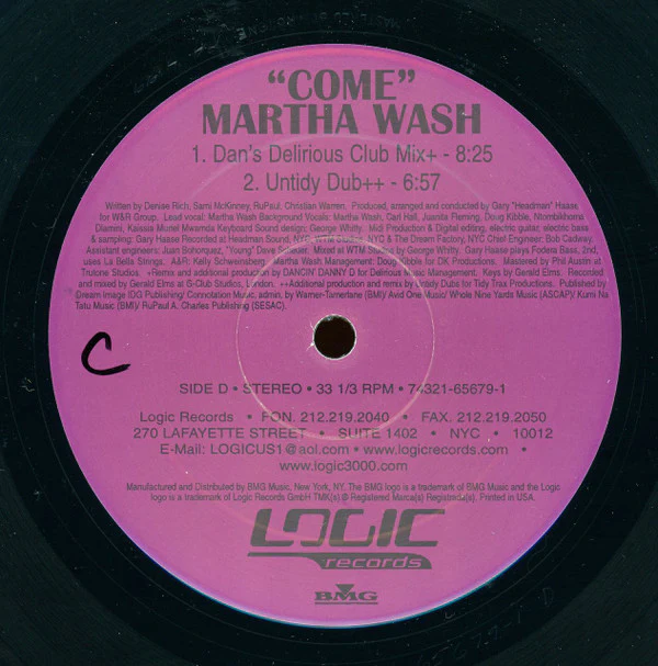 Martha Wash - Come (2x12", Ltd) (Very Good (VG)) - Image 5