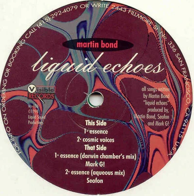 Martin Bond - Liquid Echoes (12", Gre) (Near Mint (NM or M-))