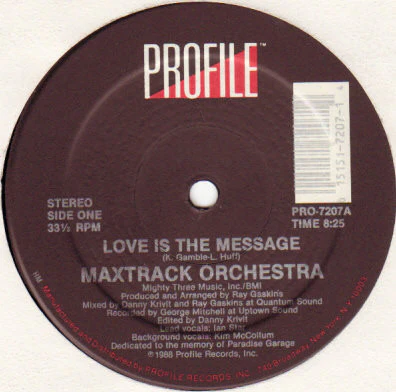 Maxtrack Orchestra - Love Is The Message (12") (Very Good Plus (VG+))