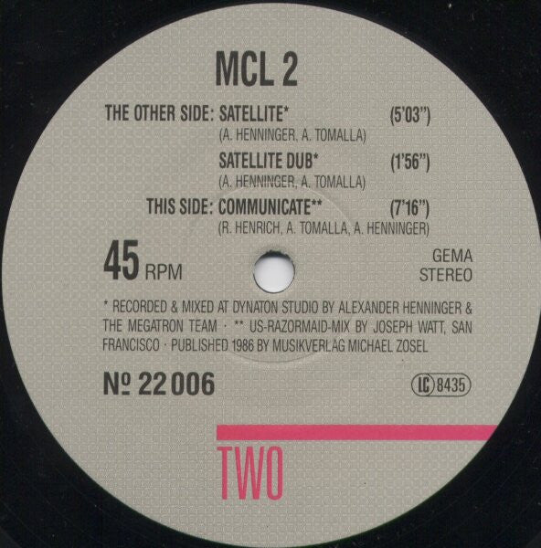 MCL (Micro Chip League) - Satellite (12") (Very Good Plus (VG+)) (Very Good Plus (VG+)) - Image 3