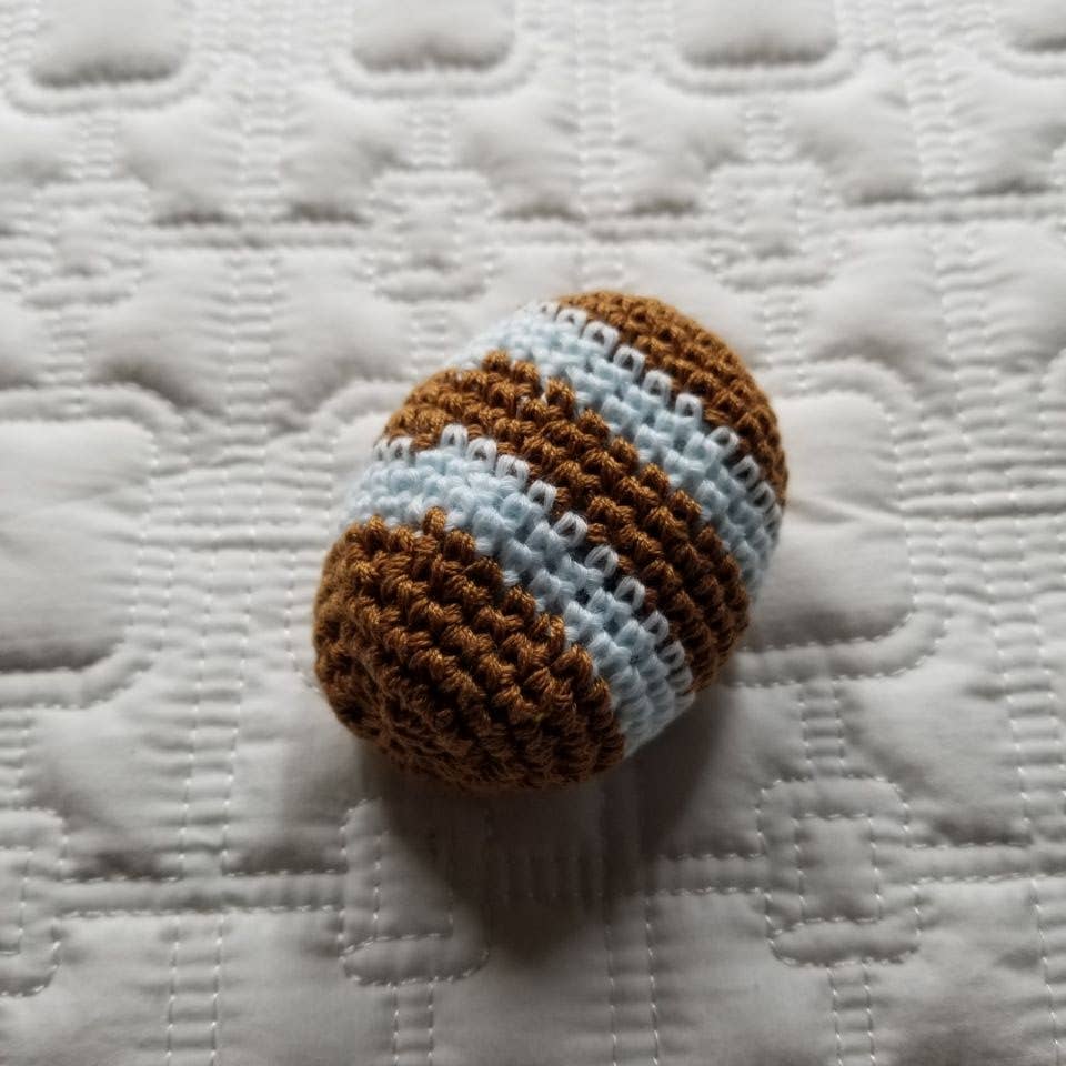 Multicolored Hand Crochet Sack Ball Kick Toy - Image 2