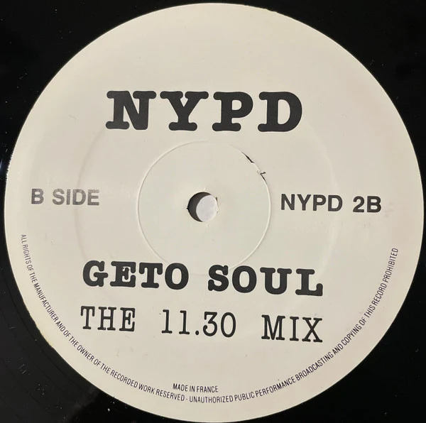 N.Y.P.D. - Geto Soul (12") (Very Good Plus (VG+)) - Image 4