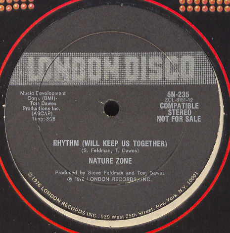 Nature Zone - Porcupine / Rhythm (Will Keep Us Together) (12", Promo) (Very Good Plus (VG+)) (Very Good Plus (VG+)) - Image 2
