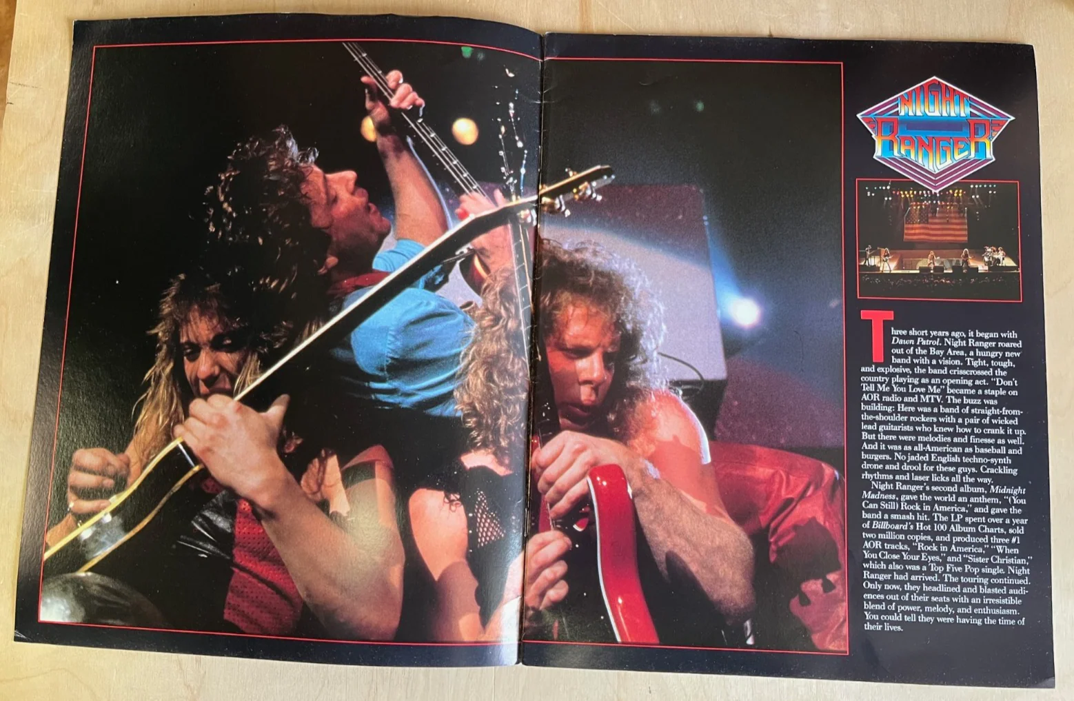 Night Ranger - The 7 Wishes Tour book (1985) - Image 3