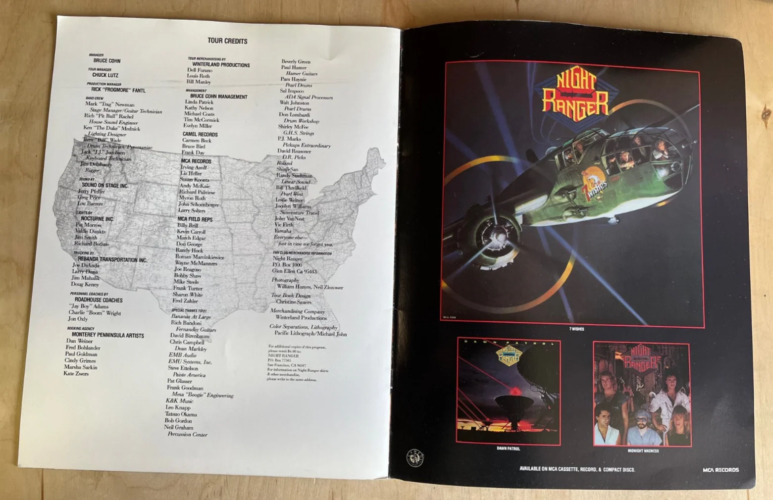 Night Ranger - The 7 Wishes Tour book (1985) - Image 4