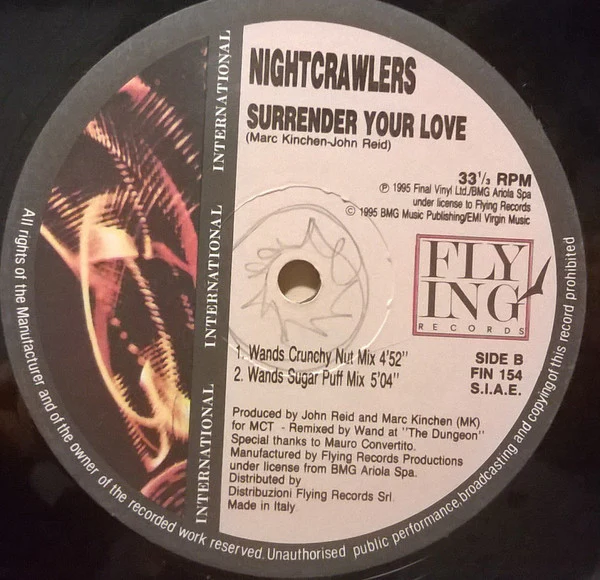 Nightcrawlers - Surrender Your Love (12") (Very Good Plus (VG+)) (Very Good Plus (VG+)) - Image 4