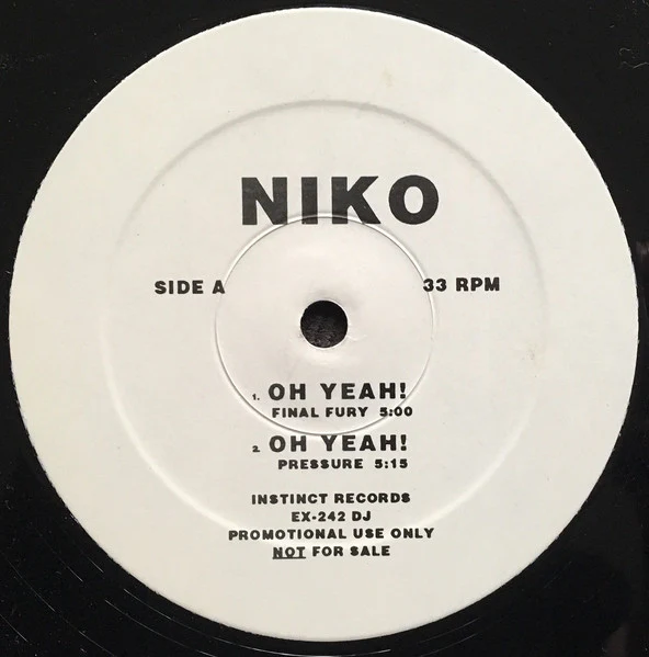 Niko* - Oh Yeah! (12", Promo) (Very Good Plus (VG+)) (Very Good Plus (VG+))