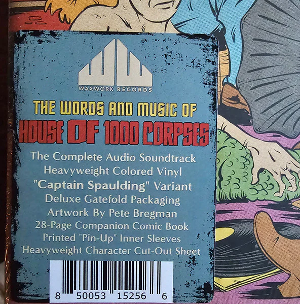 No Artist - The Words And Music Of House Of 1000 Corpses  (2xLP, Blu) (Mint (M)) (Near Mint (NM or M-)) - Image 3