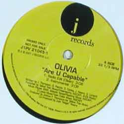 Olivia - Are U Capable (12", Promo) (Very Good Plus (VG+)) - Image 2