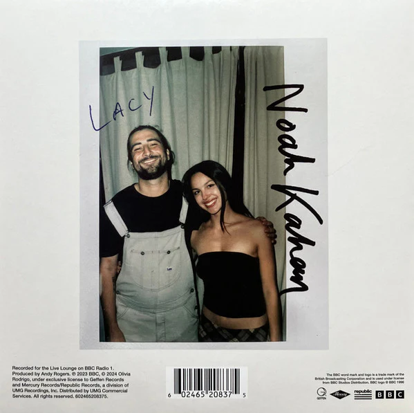 Olivia Rodrigo / Noah Kahan - Stick Season / Lacy (7", RSD, Single, Mau) (Very Good Plus (VG+)) (Very Good Plus (VG+)) - Image 2