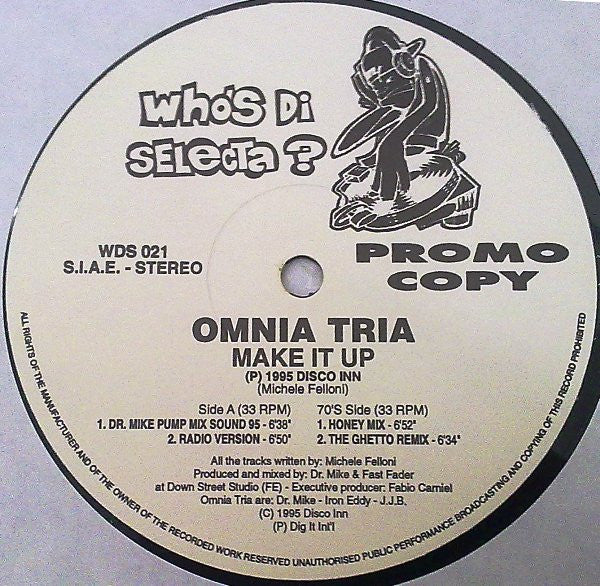 Omnia Tria - Make It Up (12", Promo) (Very Good Plus (VG+))