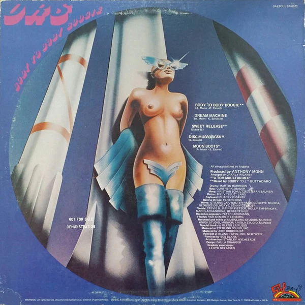 ORS (Orlando Riva Sound)* - Body To Body Boogie (LP, Album, Promo) (Very Good Plus (VG+)) - Image 2