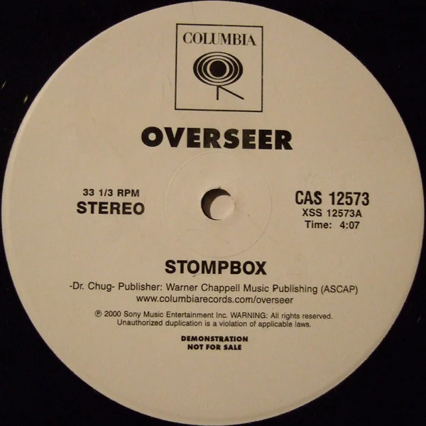 Overseer - Stompbox (12", Single, Promo) (Very Good Plus (VG+)) (Generic)