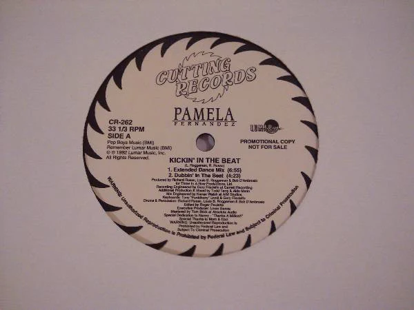 Pamela Fernandez - Kickin' In The Beat (12", Promo) (Very Good Plus (VG+))