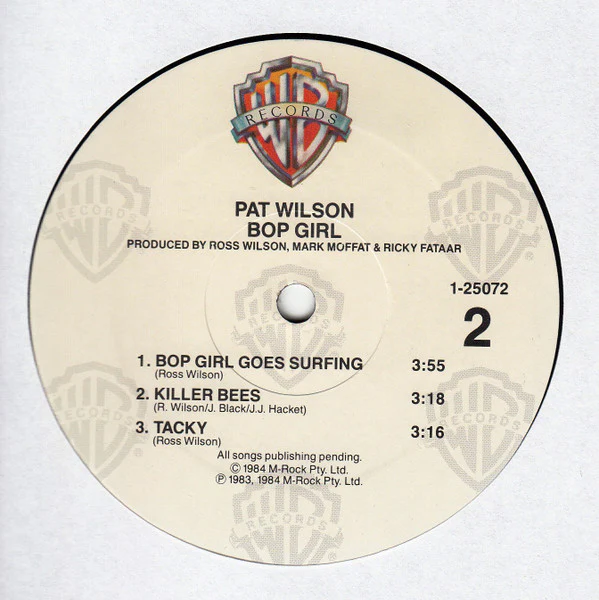 Pat Wilson  - Bop Girl (12", MiniAlbum) (Very Good Plus (VG+)) - Image 3
