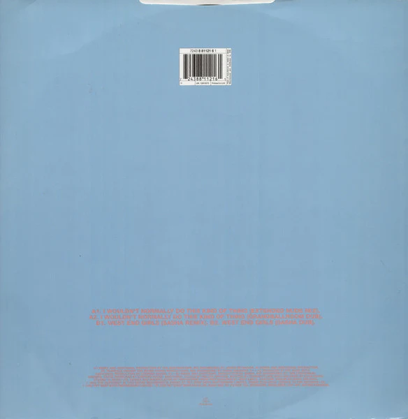 Pet Shop Boys - I Wouldn't Normally Do This Kind Of Thing (The Remixes) (12", Single) (Very Good Plus (VG+)) (Very Good Plus (VG+)) - Image 2